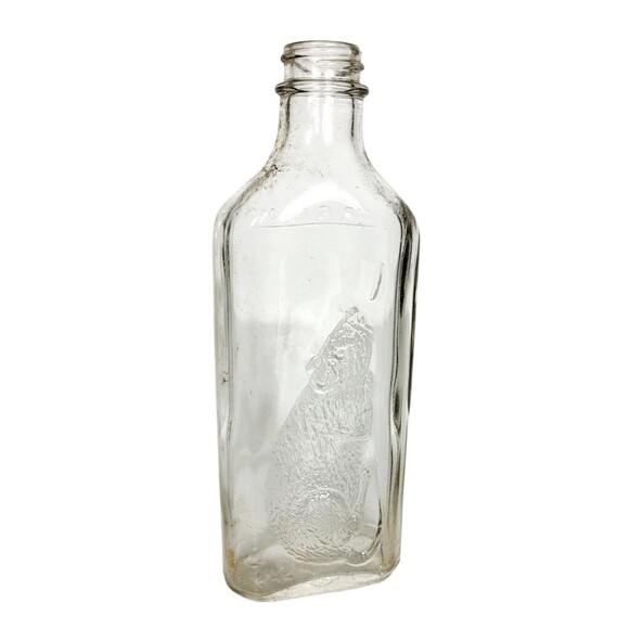 VTG MCM Cowley's Original Rat & Mouse Embossed Gothic Steampunk 2 Glass Bottles - Picture 10 of 13